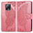 Handytasche Stand Schutzhülle Flip Leder Hülle Schmetterling für Xiaomi Redmi 10X 5G Pink