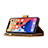 Handytasche Stand Schutzhülle Flip Leder Hülle Schmetterling L08 für Apple iPhone 14 Braun