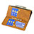 Handytasche Stand Schutzhülle Flip Leder Hülle Schmetterling L08 für Apple iPhone 14 Braun