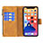 Handytasche Stand Schutzhülle Flip Leder Hülle Schmetterling L08 für Apple iPhone 14 Braun