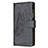 Handytasche Stand Schutzhülle Flip Leder Hülle Schmetterling L08 für Apple iPhone 14 Schwarz