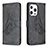 Handytasche Stand Schutzhülle Flip Leder Hülle Schmetterling Z01 für Apple iPhone 15 Pro