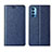 Handytasche Stand Schutzhülle Flip Leder Hülle T01 für Oppo Reno4 5G Blau