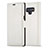 Handytasche Stand Schutzhülle Flip Leder Hülle T01 für Samsung Galaxy Note 9 Weiß