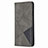 Handytasche Stand Schutzhülle Flip Leder Hülle T02 für Huawei P Smart (2020) Grau