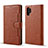 Handytasche Stand Schutzhülle Flip Leder Hülle T02 für Samsung Galaxy Note 10 Plus 5G Braun