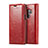 Handytasche Stand Schutzhülle Flip Leder Hülle T02 für Samsung Galaxy S9 Plus Rot