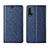 Handytasche Stand Schutzhülle Flip Leder Hülle T04 für Huawei Nova 6 Blau