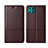 Handytasche Stand Schutzhülle Flip Leder Hülle T04 für Huawei P40 Lite Braun