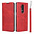 Handytasche Stand Schutzhülle Flip Leder Hülle T04 für OnePlus 7T Pro Rot