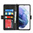 Handytasche Stand Schutzhülle Flip Leder Hülle T04D für Samsung Galaxy S21 5G
