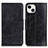 Handytasche Stand Schutzhülle Flip Leder Hülle T05 für Apple iPhone 14 Schwarz