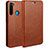 Handytasche Stand Schutzhülle Flip Leder Hülle T05 für Xiaomi Redmi Note 8T Orange