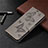Handytasche Stand Schutzhülle Flip Leder Hülle T07 für Samsung Galaxy Note 20 Ultra 5G Grau