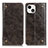 Handytasche Stand Schutzhülle Flip Leder Hülle T08 für Apple iPhone 14 Grau