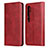 Handytasche Stand Schutzhülle Flip Leder Hülle T08 für Xiaomi Mi Note 10 Pro Rot