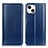 Handytasche Stand Schutzhülle Flip Leder Hülle T09 für Apple iPhone 14 Blau