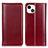 Handytasche Stand Schutzhülle Flip Leder Hülle T09 für Apple iPhone 14 Rot
