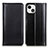 Handytasche Stand Schutzhülle Flip Leder Hülle T09 für Apple iPhone 14 Schwarz