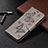 Handytasche Stand Schutzhülle Flip Leder Hülle T09 für Xiaomi Redmi 9AT Grau