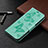 Handytasche Stand Schutzhülle Flip Leder Hülle T09 für Xiaomi Redmi 9AT Minzgrün