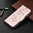 Handytasche Stand Schutzhülle Flip Leder Hülle T09 für Xiaomi Redmi 9AT Rosegold