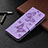 Handytasche Stand Schutzhülle Flip Leder Hülle T09 für Xiaomi Redmi 9AT Violett