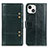Handytasche Stand Schutzhülle Flip Leder Hülle T10 für Apple iPhone 14 Grün