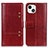 Handytasche Stand Schutzhülle Flip Leder Hülle T10 für Apple iPhone 14 Rot