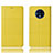 Handytasche Stand Schutzhülle Flip Leder Hülle T10 für OnePlus 7T Gelb