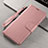 Handytasche Stand Schutzhülle Flip Leder Hülle T15 für Xiaomi Mi Note 10 Pro Rosegold