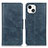 Handytasche Stand Schutzhülle Flip Leder Hülle T17 für Apple iPhone 14 Blau