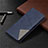Handytasche Stand Schutzhülle Flip Leder Hülle T17 für Xiaomi Poco M3 Blau