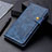Handytasche Stand Schutzhülle Flip Leder Hülle T18 für Samsung Galaxy Note 20 5G Blau