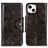 Handytasche Stand Schutzhülle Flip Leder Hülle T21 für Apple iPhone 14 Grau