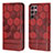 Handytasche Stand Schutzhülle Flip Leder Hülle Y01B für Samsung Galaxy S21 Ultra 5G Rot