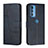 Handytasche Stand Schutzhülle Flip Leder Hülle Y01X für Motorola Moto Edge 20 Pro 5G Blau