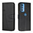 Handytasche Stand Schutzhülle Flip Leder Hülle Y01X für Motorola Moto Edge 20 Pro 5G Schwarz