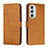 Handytasche Stand Schutzhülle Flip Leder Hülle Y01X für Motorola Moto Edge X30 5G