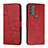 Handytasche Stand Schutzhülle Flip Leder Hülle Y01X für Motorola Moto G71 5G Rot