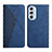 Handytasche Stand Schutzhülle Flip Leder Hülle Y02X für Motorola Moto Edge Plus (2022) 5G Blau