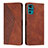 Handytasche Stand Schutzhülle Flip Leder Hülle Y02X für Motorola Moto G22