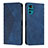 Handytasche Stand Schutzhülle Flip Leder Hülle Y02X für Motorola Moto G22 Blau