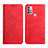 Handytasche Stand Schutzhülle Flip Leder Hülle Y02X für Motorola Moto G30 Rot