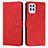 Handytasche Stand Schutzhülle Flip Leder Hülle Y03X für Motorola Moto G100 5G Rot