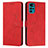 Handytasche Stand Schutzhülle Flip Leder Hülle Y03X für Motorola Moto G22 Rot