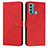 Handytasche Stand Schutzhülle Flip Leder Hülle Y03X für Motorola Moto G60 Rot