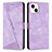 Handytasche Stand Schutzhülle Flip Leder Hülle Y04X für Apple iPhone 14 Violett