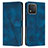 Handytasche Stand Schutzhülle Flip Leder Hülle Y08X für Huawei Honor X5 Blau
