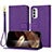 Handytasche Stand Schutzhülle Flip Leder Hülle Y09X für Motorola Moto G62 5G Violett
